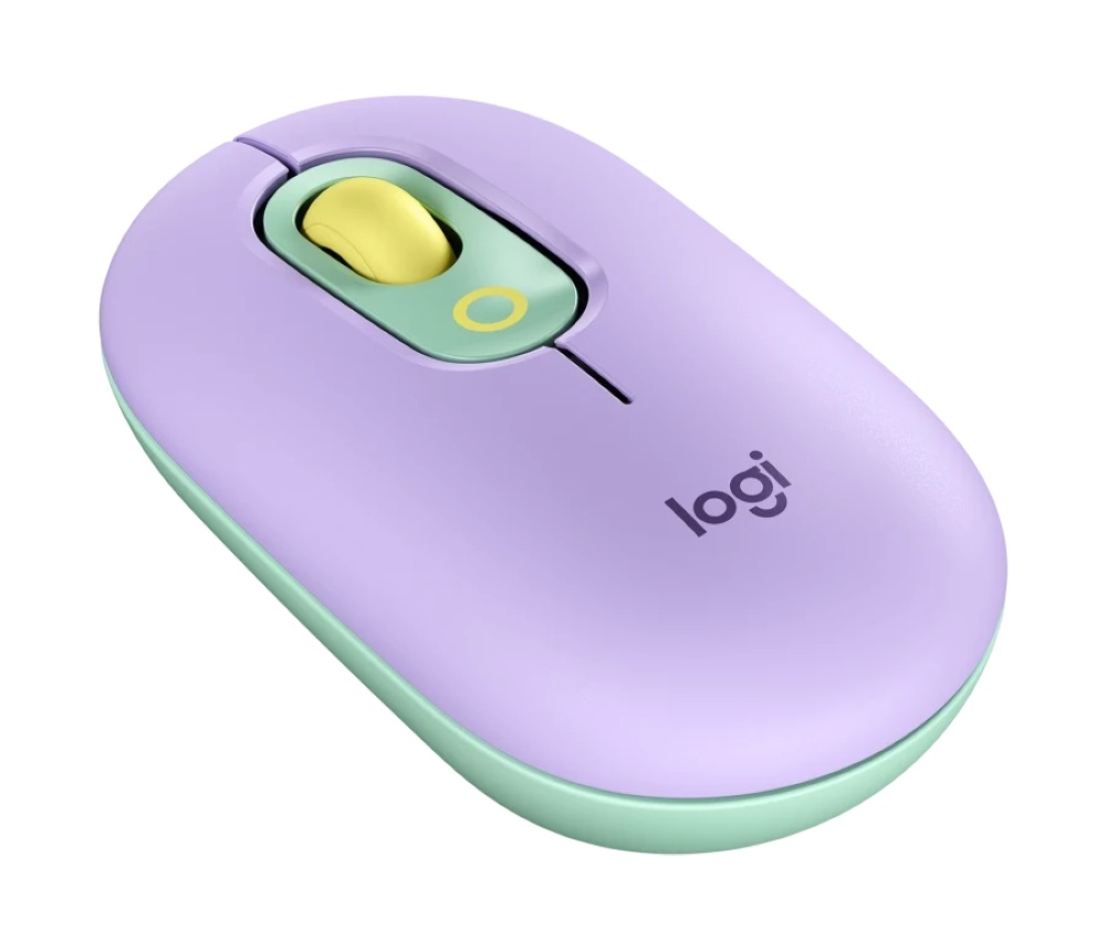 Logitech POP with emoji vezeték nélküli mentazöld egér