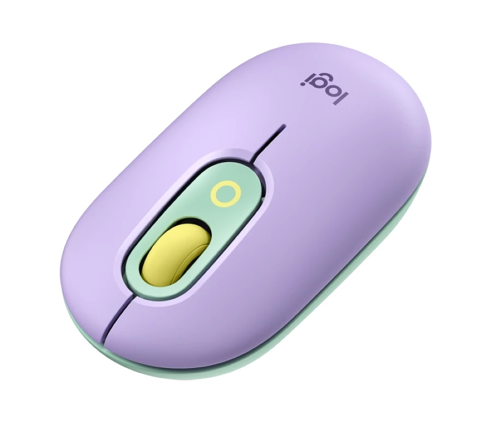 Logitech POP with emoji vezeték nélküli mentazöld egér