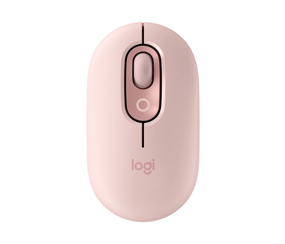 Logitech POP with emoji vezeték nélküli rózsaszín egér