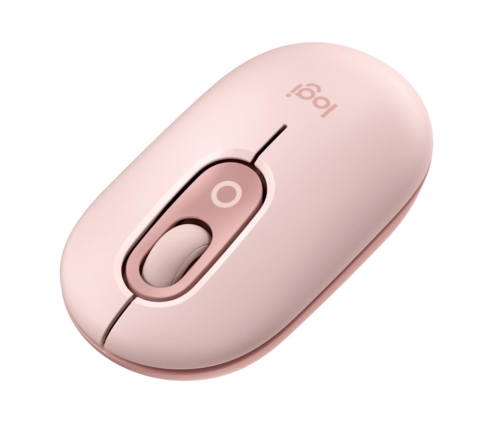 Logitech POP with emoji vezeték nélküli rózsaszín egér