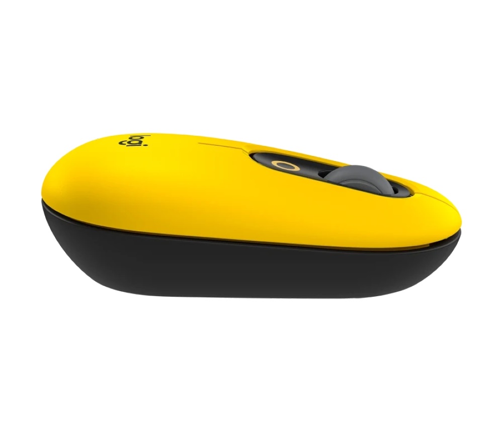 Logitech POP with emoji vezeték nélküli sárga egér