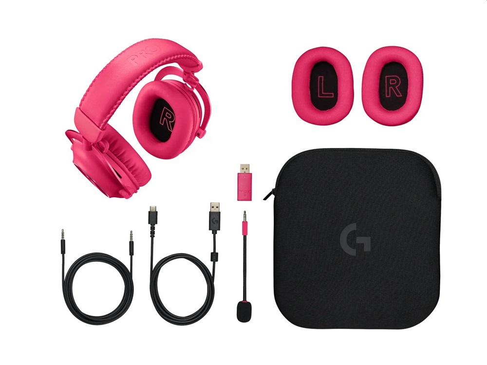 Logitech PRO X 2 LIGHTSPEED Wireless magenta gamer headset