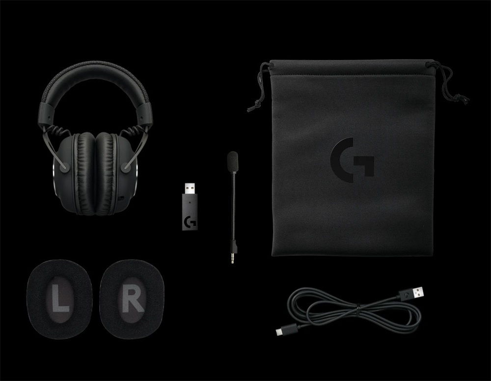 Logitech PRO X Lightspeed Wireless fekete gamer headset