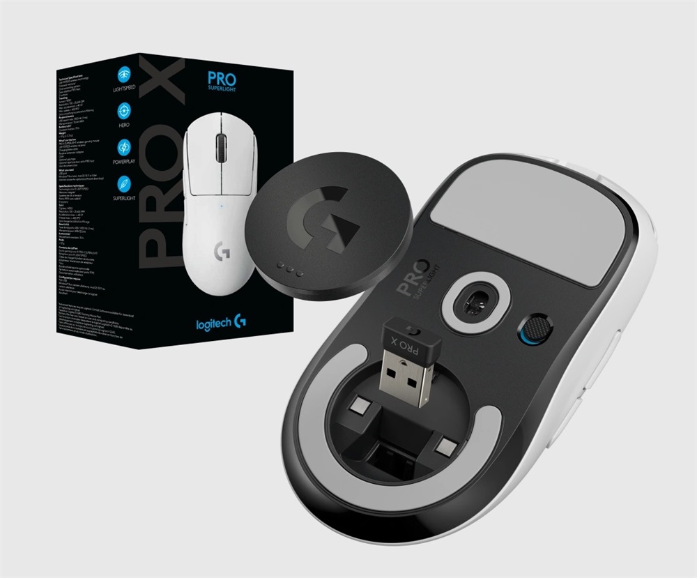 Logitech PRO X Superlight fehér vezeték nélküli egér