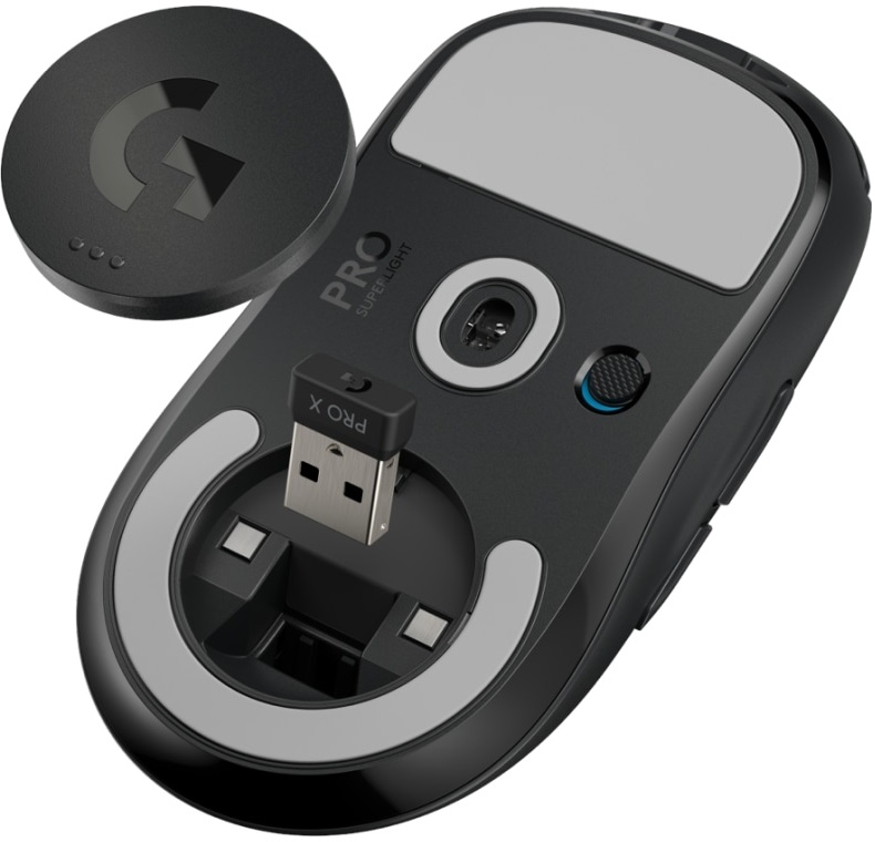 Logitech PRO X Superlight fekete vezeték nélküli egér