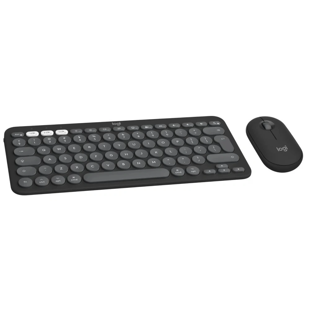 Logitech Pebble 2 Combo for Mac vezeték nélküli grafit billentyűzet + egér