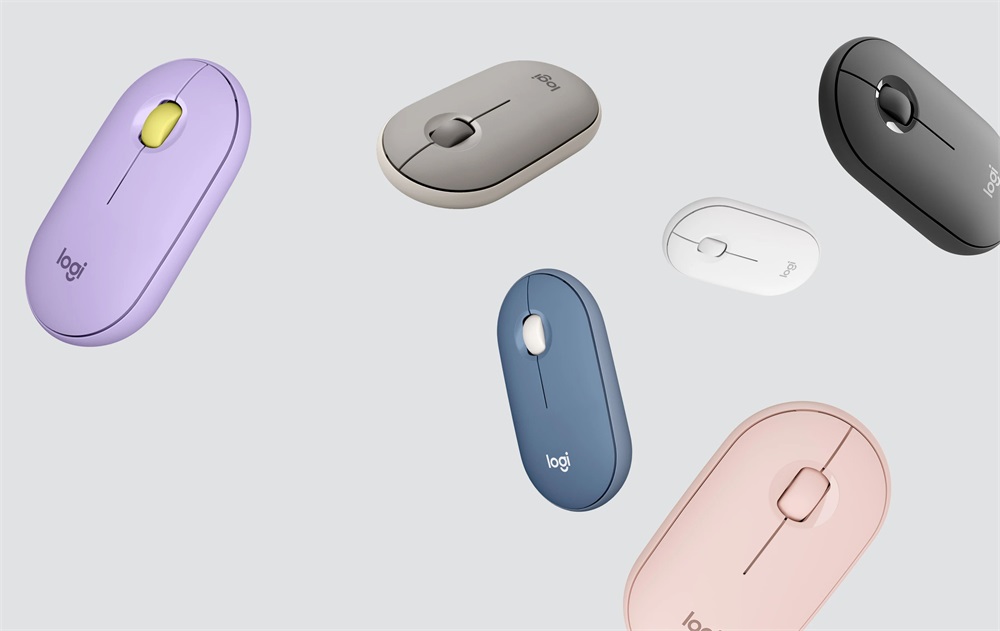 Logitech Pebble M350 Off-White vezeték nélküli BT egér