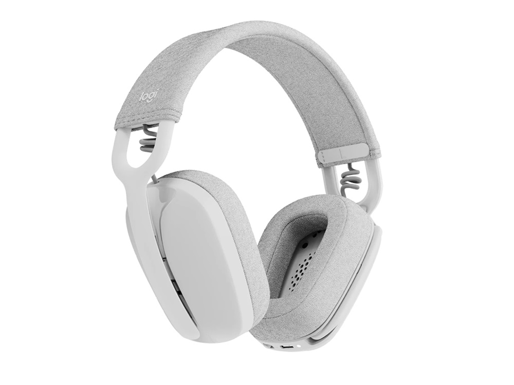 Logitech Zone Vibe 100 Bluetooth mikrofonos fehér fejhallgató
