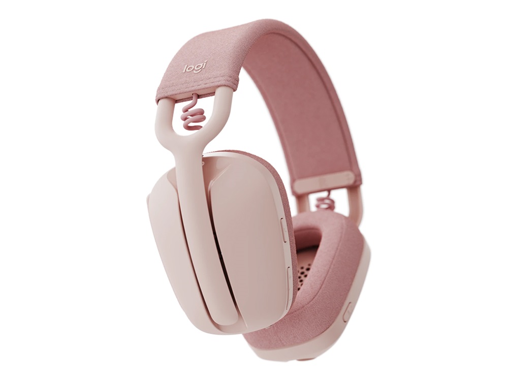 Logitech Zone Vibe 100 Bluetooth mikrofonos rózsaszín fejhallgató
