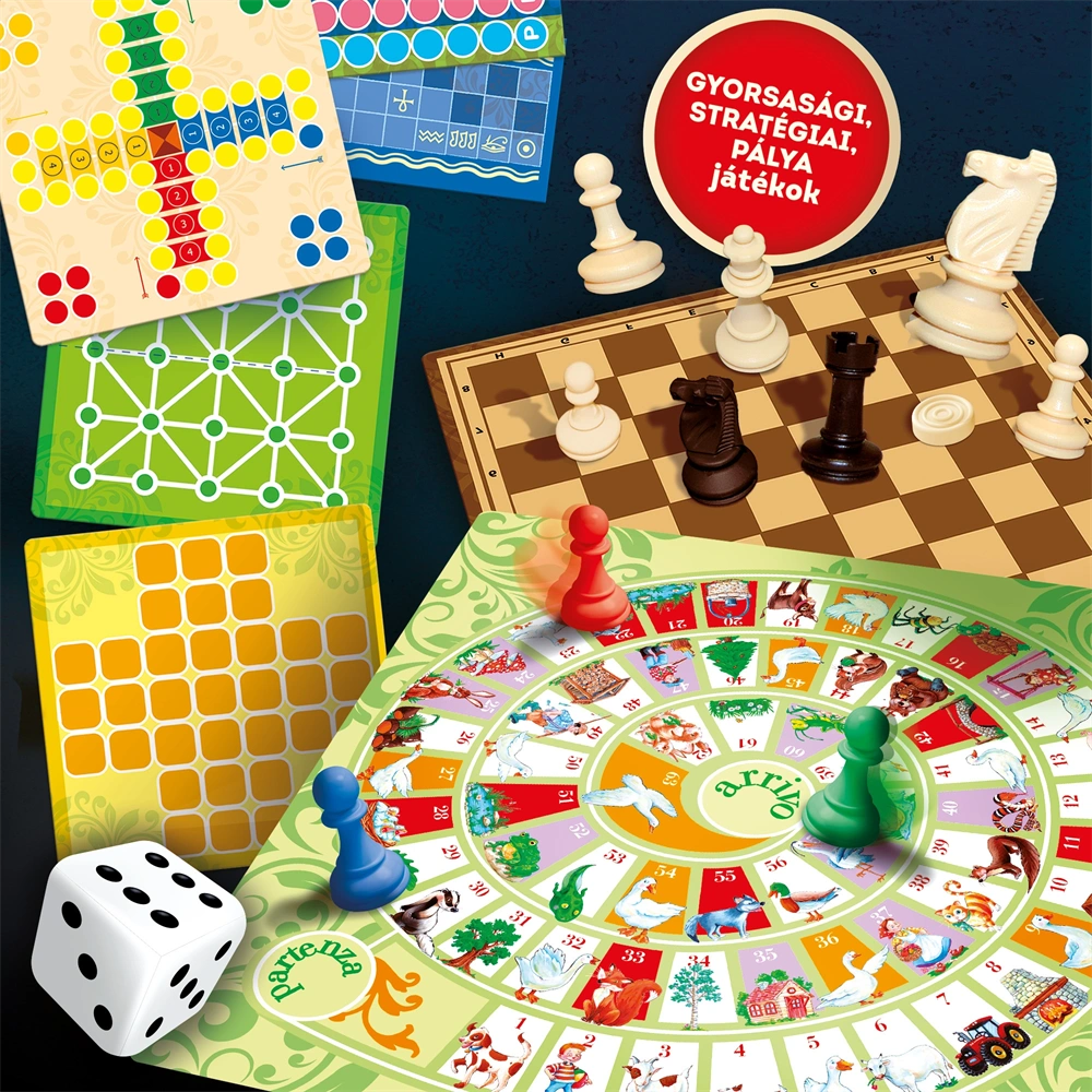 Ludoteca klasszikus játékok több, mint 60 féle - társasjáték gyűjtemény