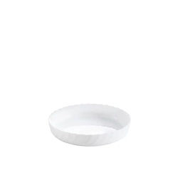 Luminarc Trianon kerek sütőtál ás tálaló, 26 cm, fehér, bordázott, hőálló
