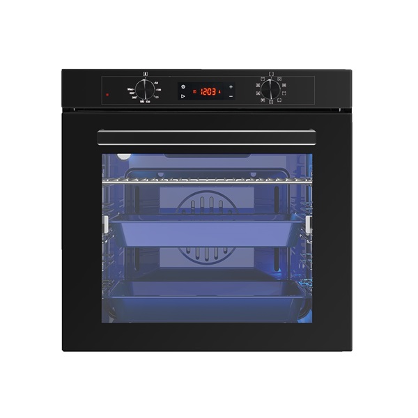 Luxell A68-SGF3 DDT fekete, beépíthető, sütőtér: 77L, légkeverés, pirolitikus, sütő