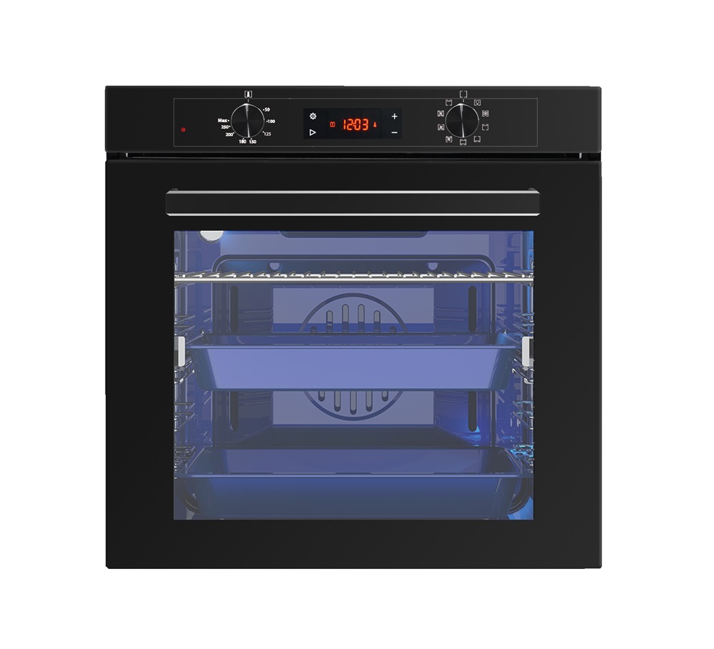 Luxell A68-SGF3 DDT fekete, beépíthető, sütőtér: 77L, légkeverés, pirolitikus, sütő