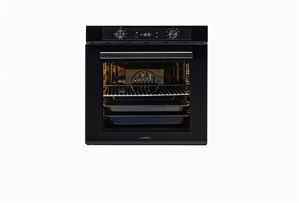 Luxell A68-SGF3 DDT fekete, beépíthető, sütőtér: 77L, légkeverés, pirolitikus, sütő