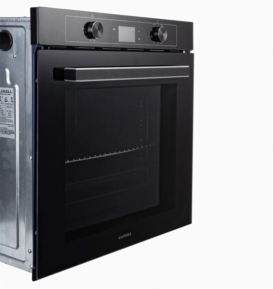 Luxell A68-SGF3 DDT fekete, beépíthető, sütőtér: 77L, légkeverés, pirolitikus, sütő