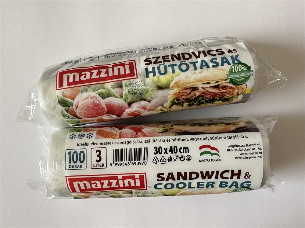 MAZZINI 105040 30x40cm 3L 100db szendvics és hűtőtasak