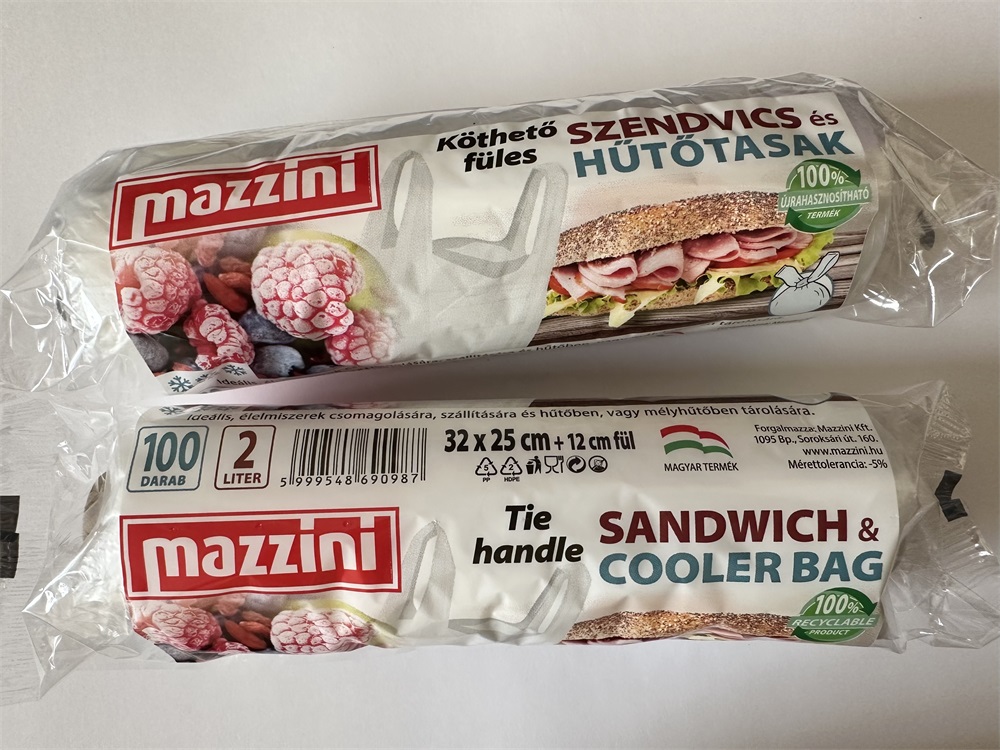 MAZZINI 105050 32x25cm köthető 2L 100db szendvics és hűtőtasak