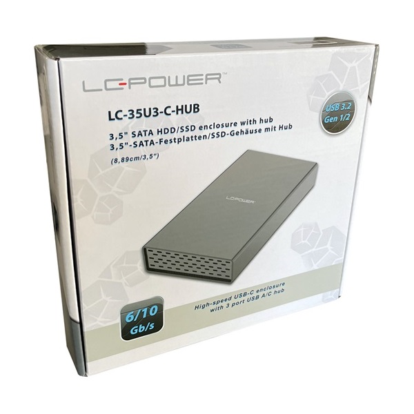 MBR LC Power Külső 3,5" LC-35U3-C-HUB