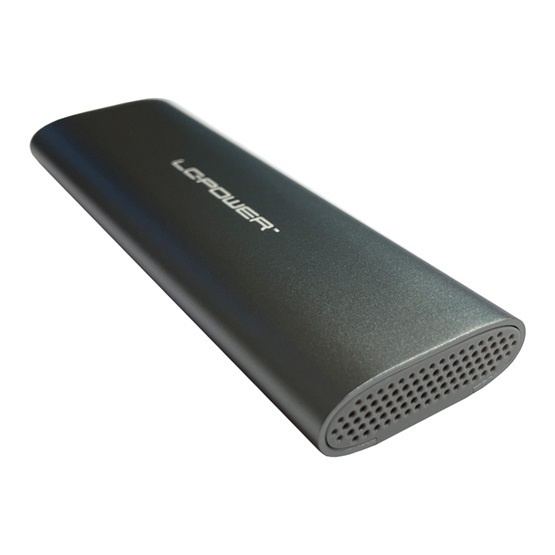 MBR LC Power Külső ház - USB 3.2 Type-C - NVMe vagy SATA M.2 - LC-M2-C-MULTI-2
