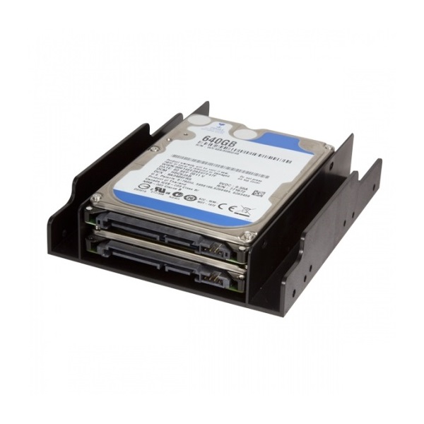 MBR LogiLink AD0010 2,5" beépítő keret 2,5" HDD-hez 3,5" házban vagy helyen - Fekete