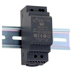MEAN WELL DDR-30L-24 24VDC 1,25A 30W 4kV-ig szigetelt 1 kimenetű DC/DC konverter