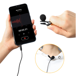 SBOX PM-402 Csiptethető mikrofon, 3.5 mm
