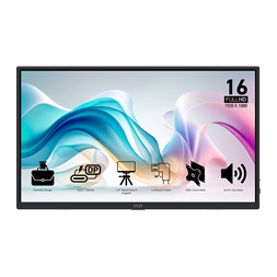 MSI 15,6" PRO MP165 E6 FHD IPS USB-C/miniHDMI fekete monitor