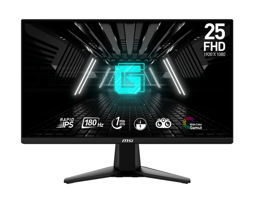 MSI 24,5" G255F Rapid FHD IPS 180Hz DP/HDMI LED gamer monitor