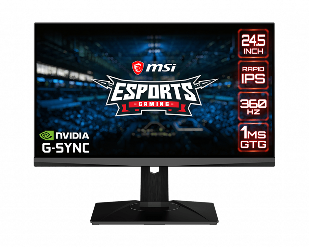 MSI 24,5" Oculux NXG253R FHD IPS 360Hz DP/HDMI/USB Esport gamer monitor