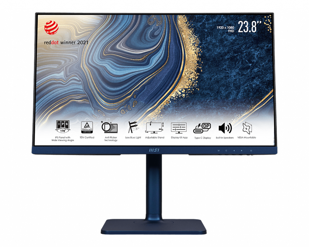 MSI 24" Modern MD241P Ultramarine FHD IPS HDMI monitor