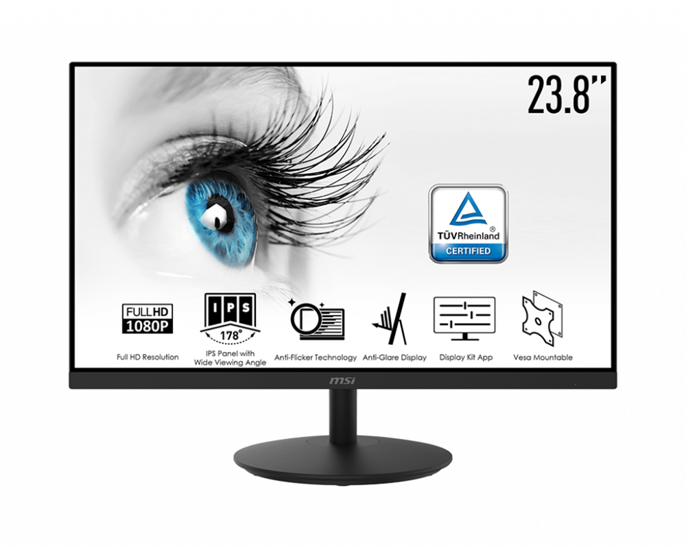 MSI 24" PRO MP242 FHD IPS HDMI/VGA monitor
