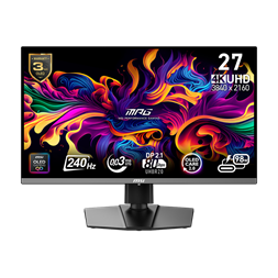 MSI 26,5" MPG 272URX QD-OLED UHD 240Hz HDMI/DP/USB-C gamer monitor