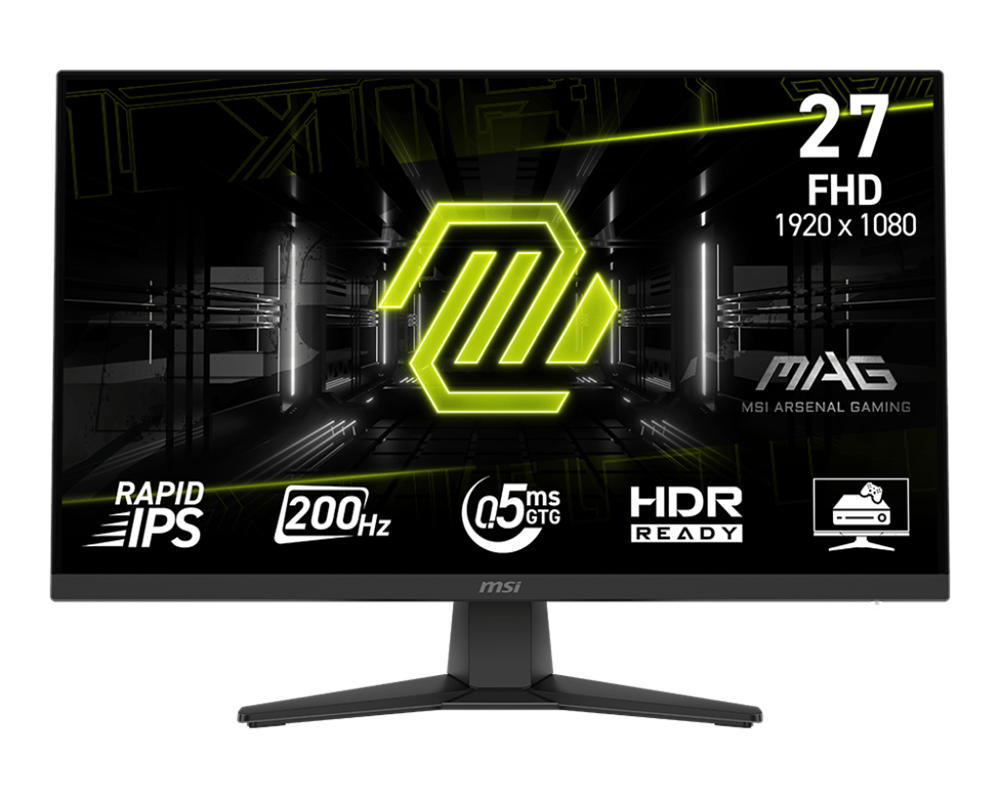 MSI 27" 272F FHD Rapid IPS 200Hz  HDMI/DP gamer monitor