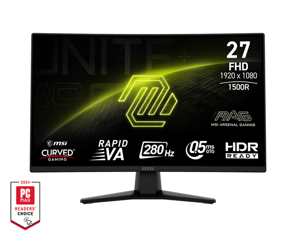 MSI 27" 274CXF Rapid VA FHD 280Hz HDMI/DP gamer monitor