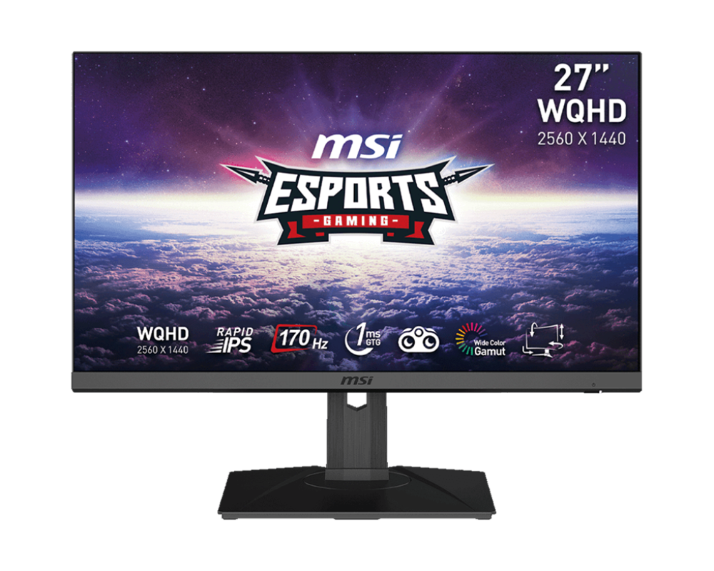 MSI 27" G272QPF WQHD IPS 170Hz DP/HDMI Esport gamer monitor