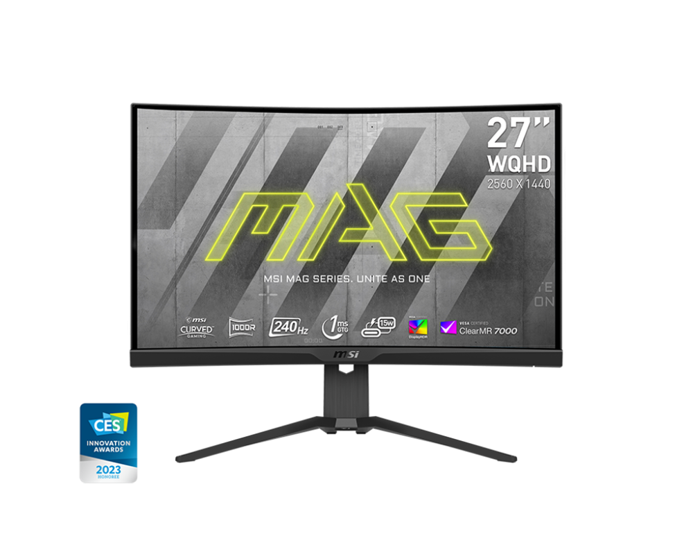 MSI 27" MAG 275CQRXF WQHD VA 240Hz HDMI/DP/USB ívelt gamer monitor