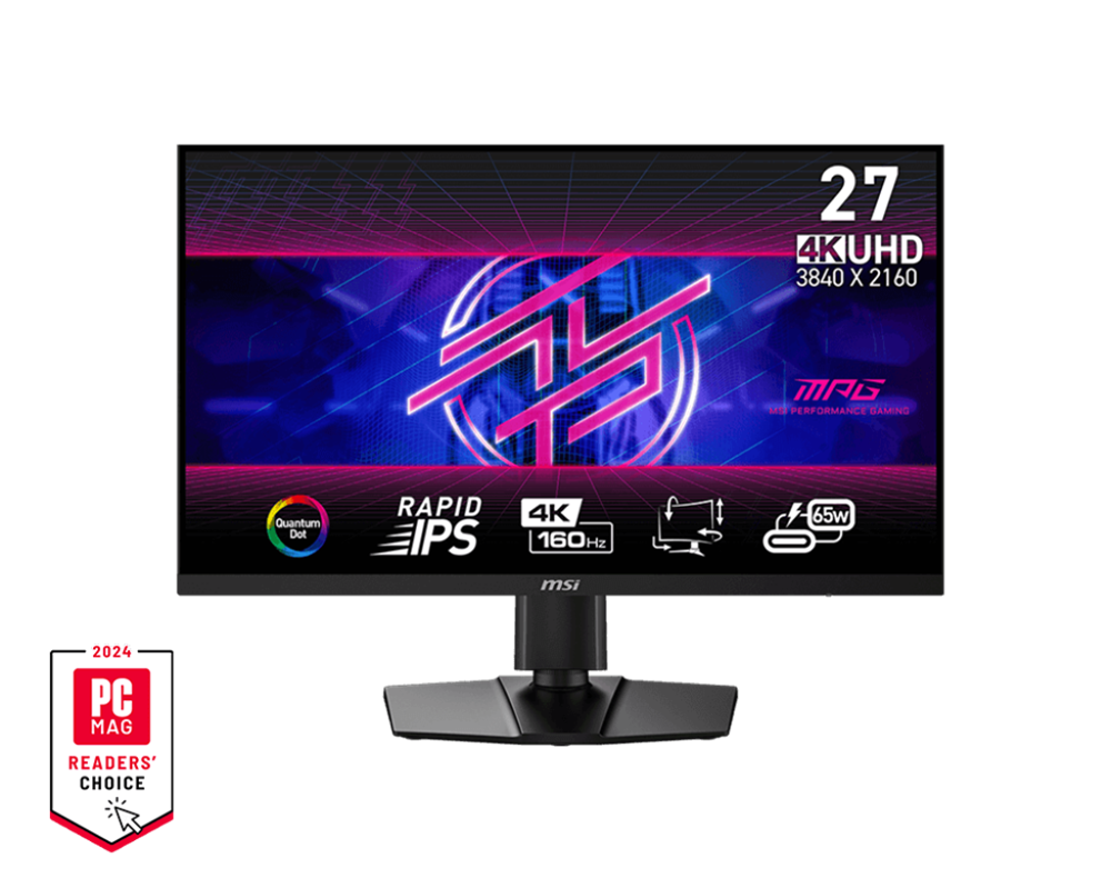 MSI 27" MPG 274URF QD Rapid IPS UHD 160Hz HDMI/DP/USB-C gamer monitor