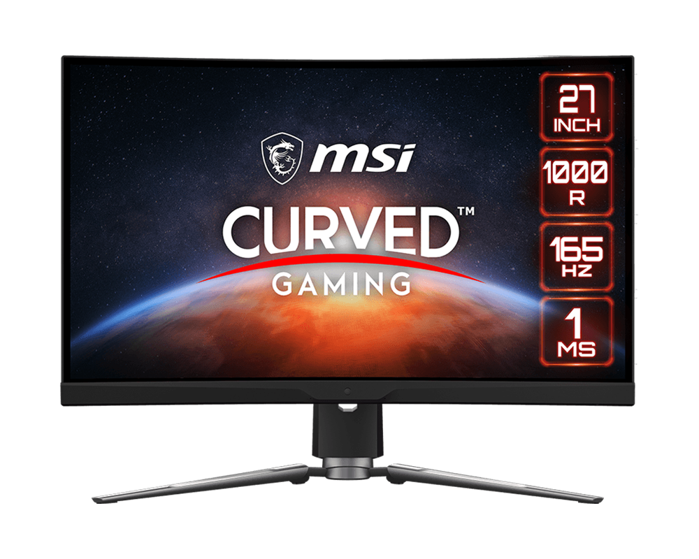 MSI 27" MPG ARTYMIS 273CQR WQHD VA 165Hz DP/HDMI/USB ívelt gamer monitor