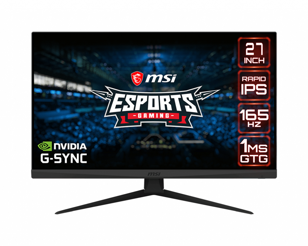 MSI 27" Optix G273QF WQHD IPS 165Hz DP/HDMI Esport gamer monitor