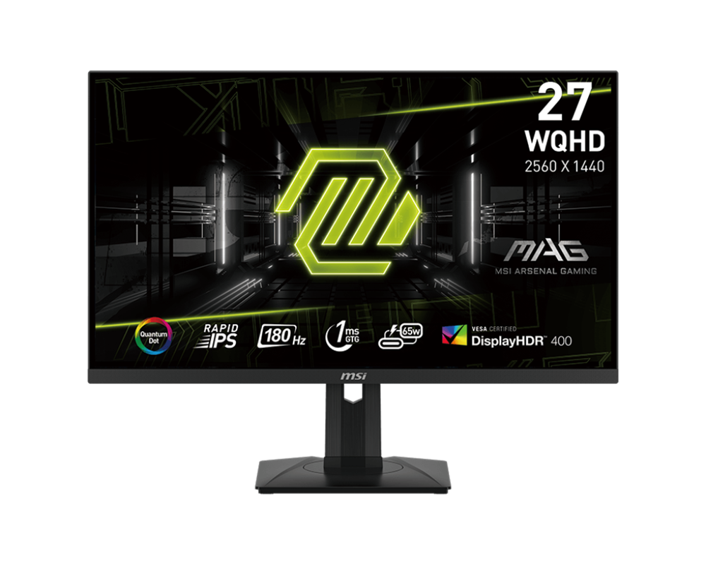 MSI 27" Optix MAG274QRF QD E2 WQHD IPS 180Hz DP/HDMI/USB Esport gamer monitor