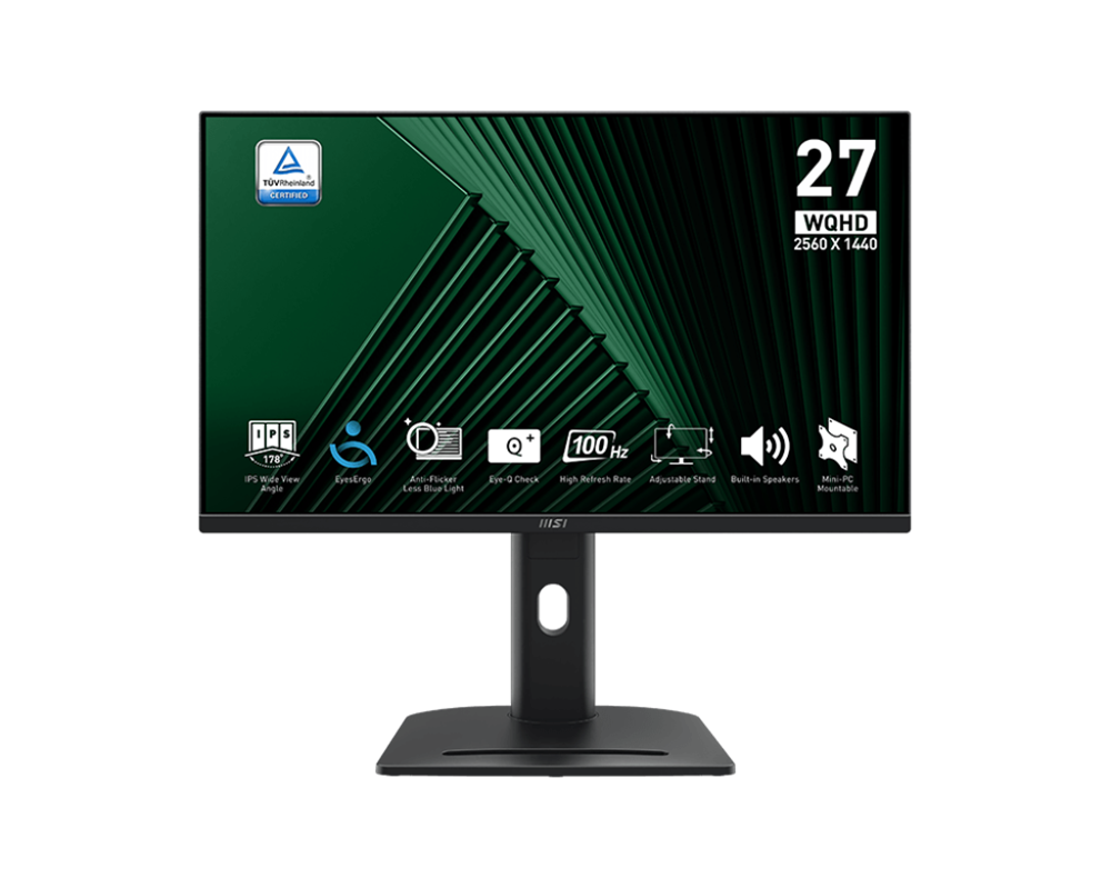 MSI 27" PRO MP275QPG QHD IPS 100Hz HDMI/DP fekete monitor