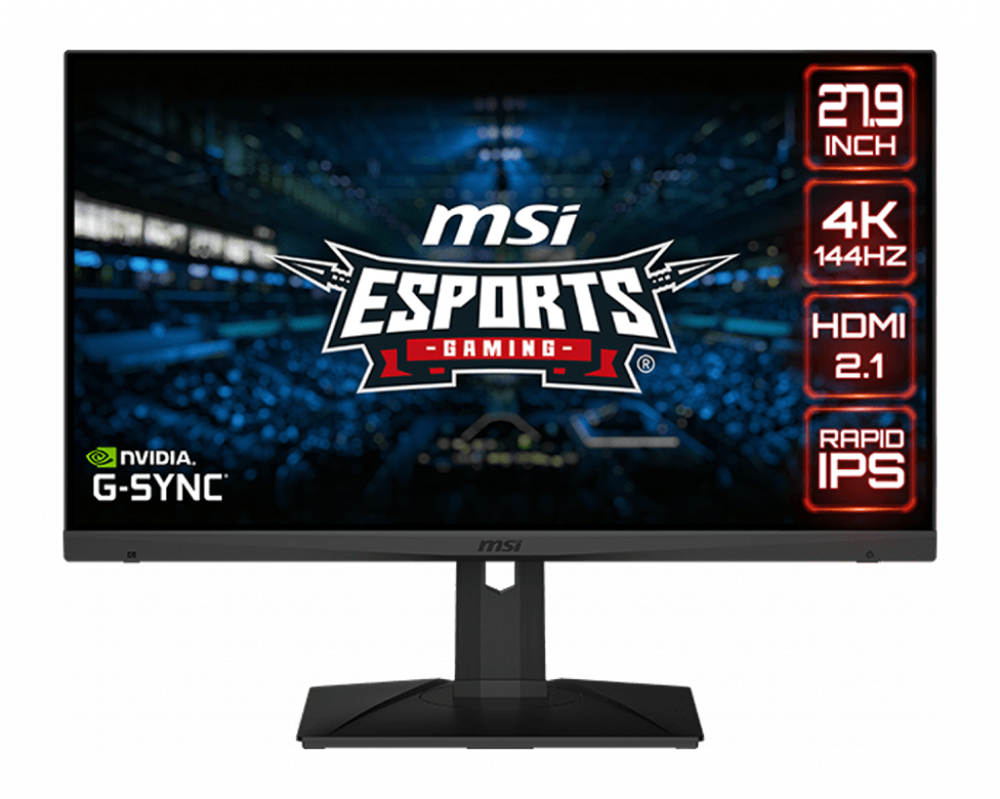 MSI 28" Optix MAG281URF 4K UHD IPS 144Hz DP/HDMI/USB Esport gamer monitor