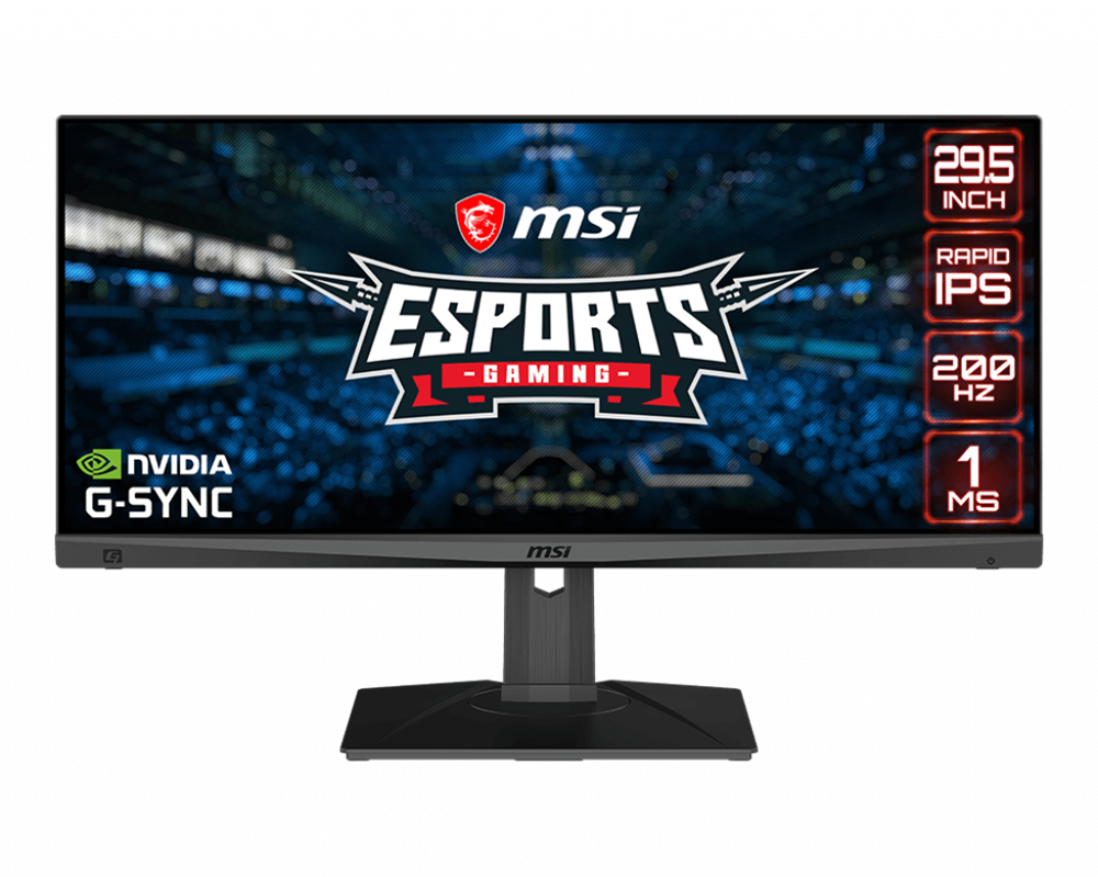 MSI 29,5" Optix MAG301RF WFHD IPS 200Hz DP/HDMI/USB Esport gamer monitor