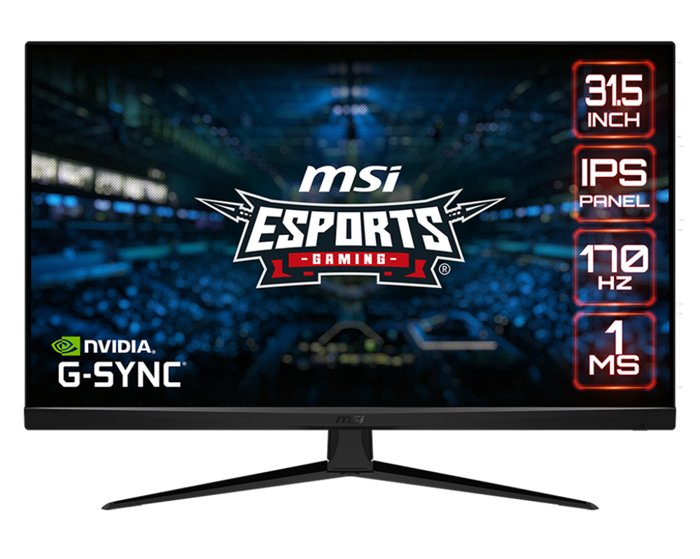 MSI 31,5" G321Q QHD IPS 170Hz HDMI/DP fekete gamer monitor