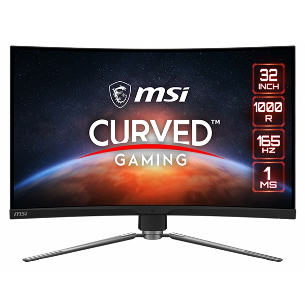 MSI 31,5" MPG ARTYMIS 323CQR WQHD VA 165Hz DP/HDMI/USB ívelt gamer monitor