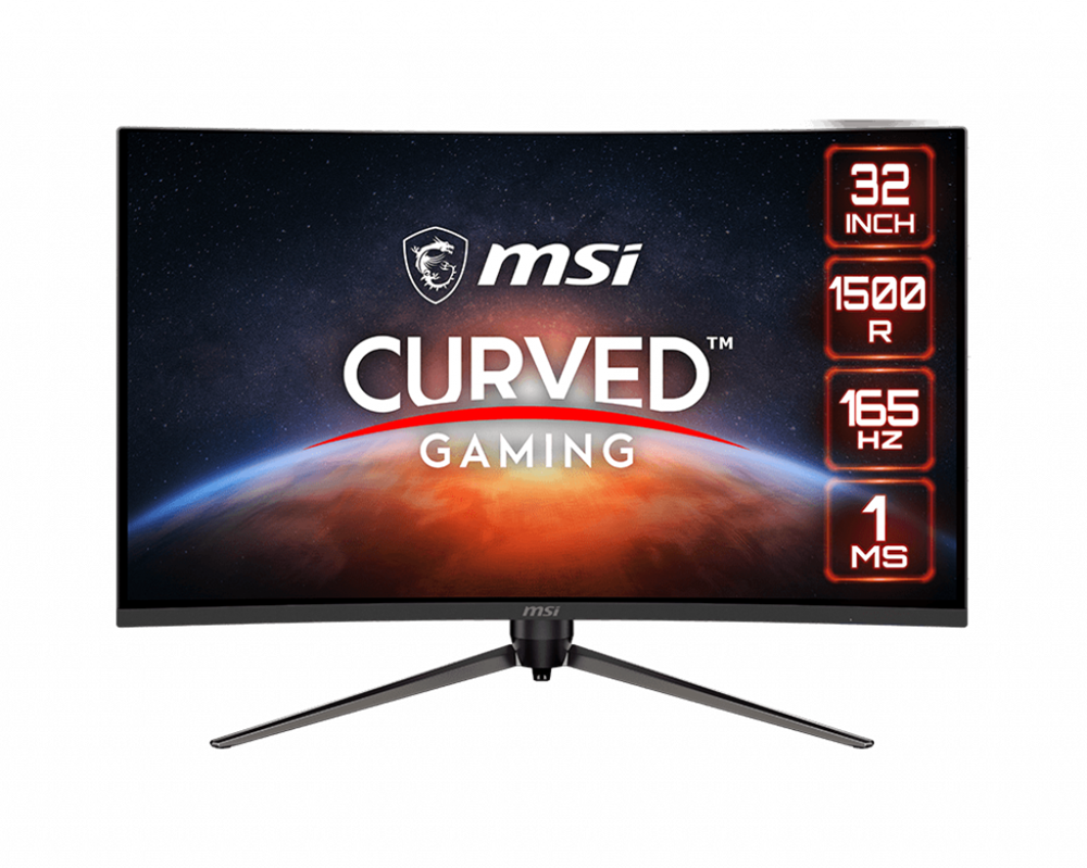 MSI 31,5" Optix AG321CQR WQHD VA 165Hz DP/HDMI/USB ívelt gamer monitor