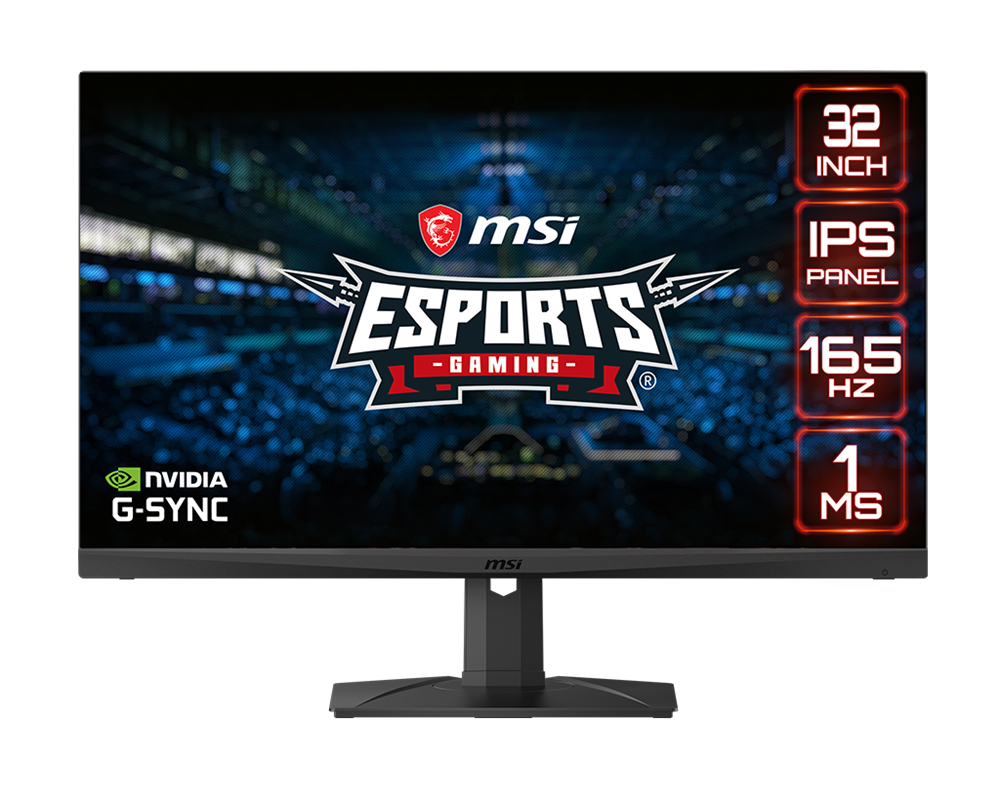 MSI 31,5" Optix MAG321QR WQHD IPS 165Hz DP/HDMI/USB Esport gamer monitor