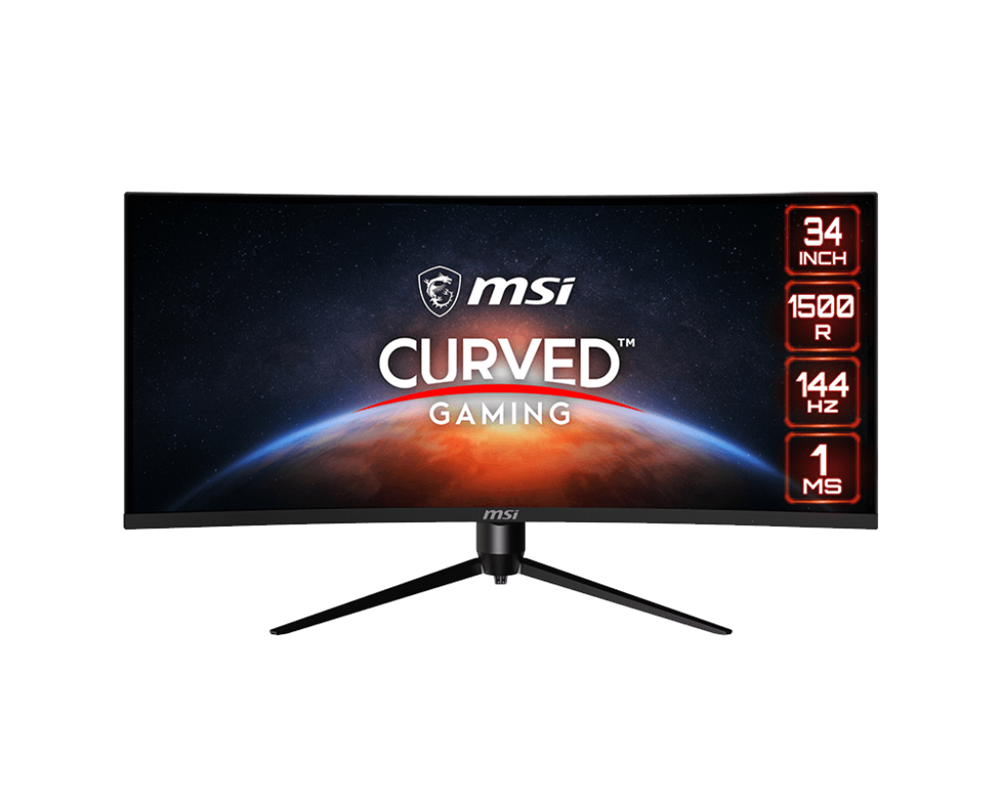 MSI 34" Optix MAG342CQR UWQHD VA 144Hz DP/HDMI ívelt gamer monitor