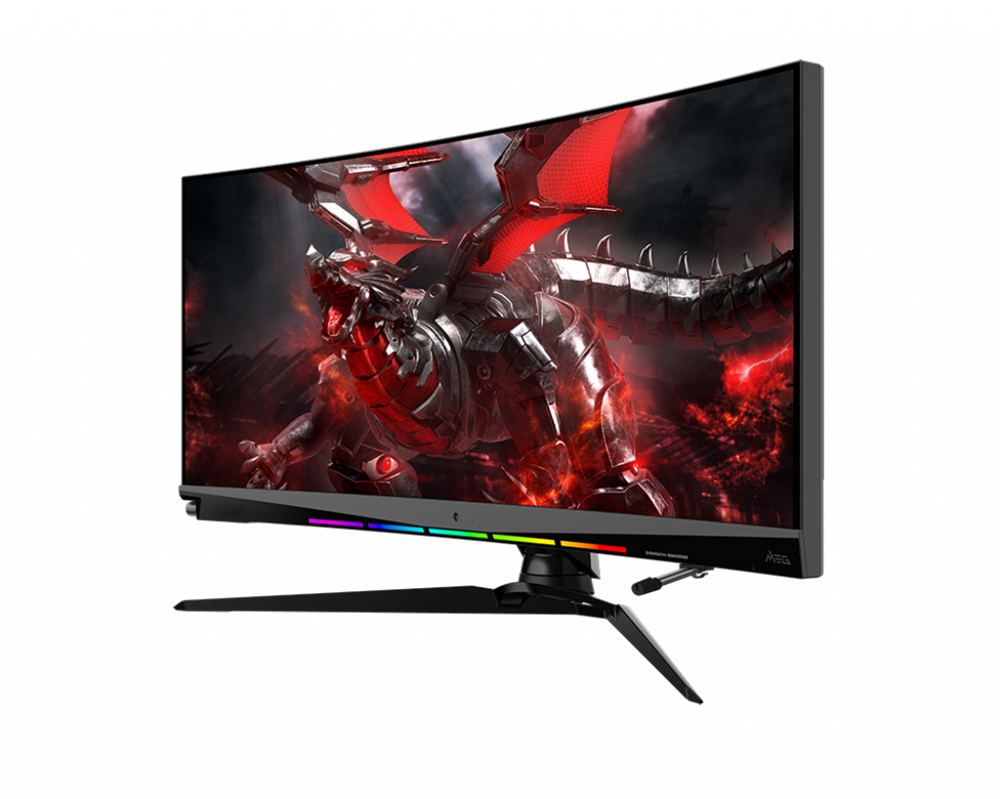 MSI 37,5" Optix MEG381CQR Plus UWQHD+ IPS 175Hz DP/HDMI/USB ívelt gamer monitor