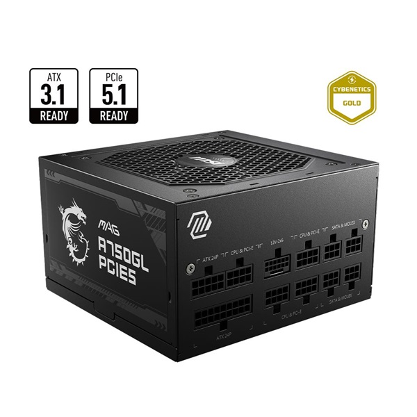MSI 750W 80+ Gold Gen 5.0 moduláris tápegység